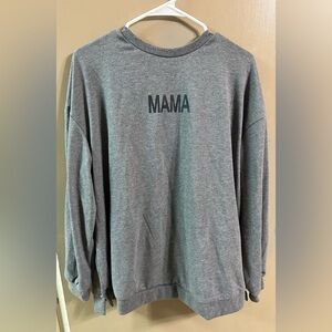 Gray 'MAMA' Sweatshirt